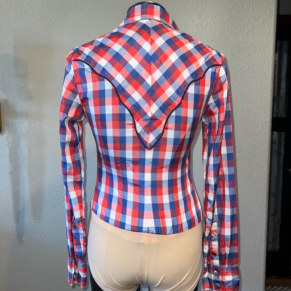 RARE* Vintage Silk Western Bodysuit - Picture 3 of 8